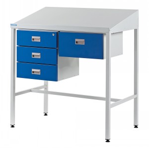 Team Leader Workstation Triple & Single Drawer